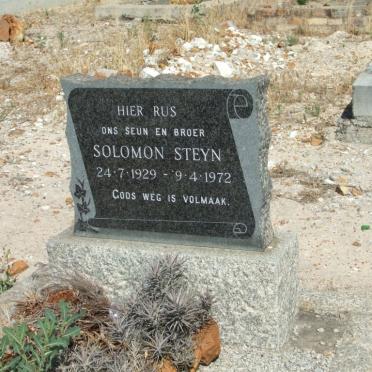 STEYN Solomon 1929-1972