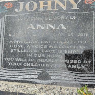 JOHNY Anna 1948-2019