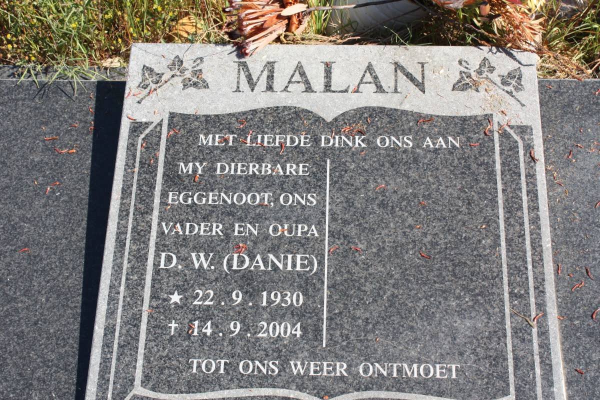 MALAN D.W. 1930-2004
