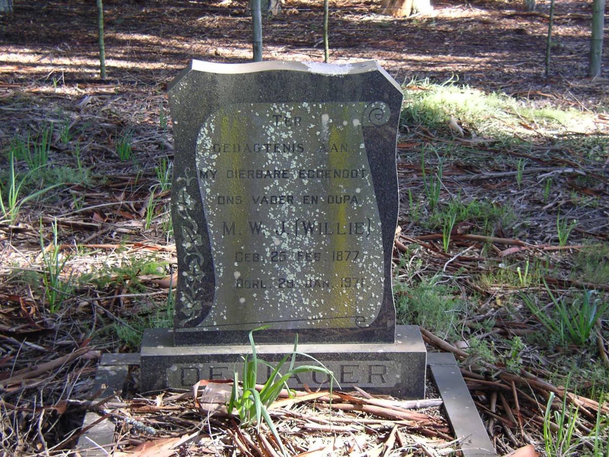 JAGER M.W.J., de 1877-1971