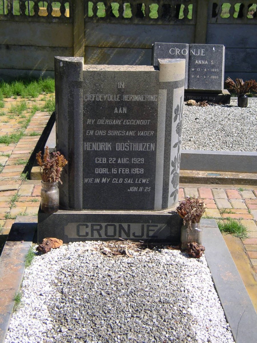 CRONJE Hendrik Oosthuizen 1929-1968