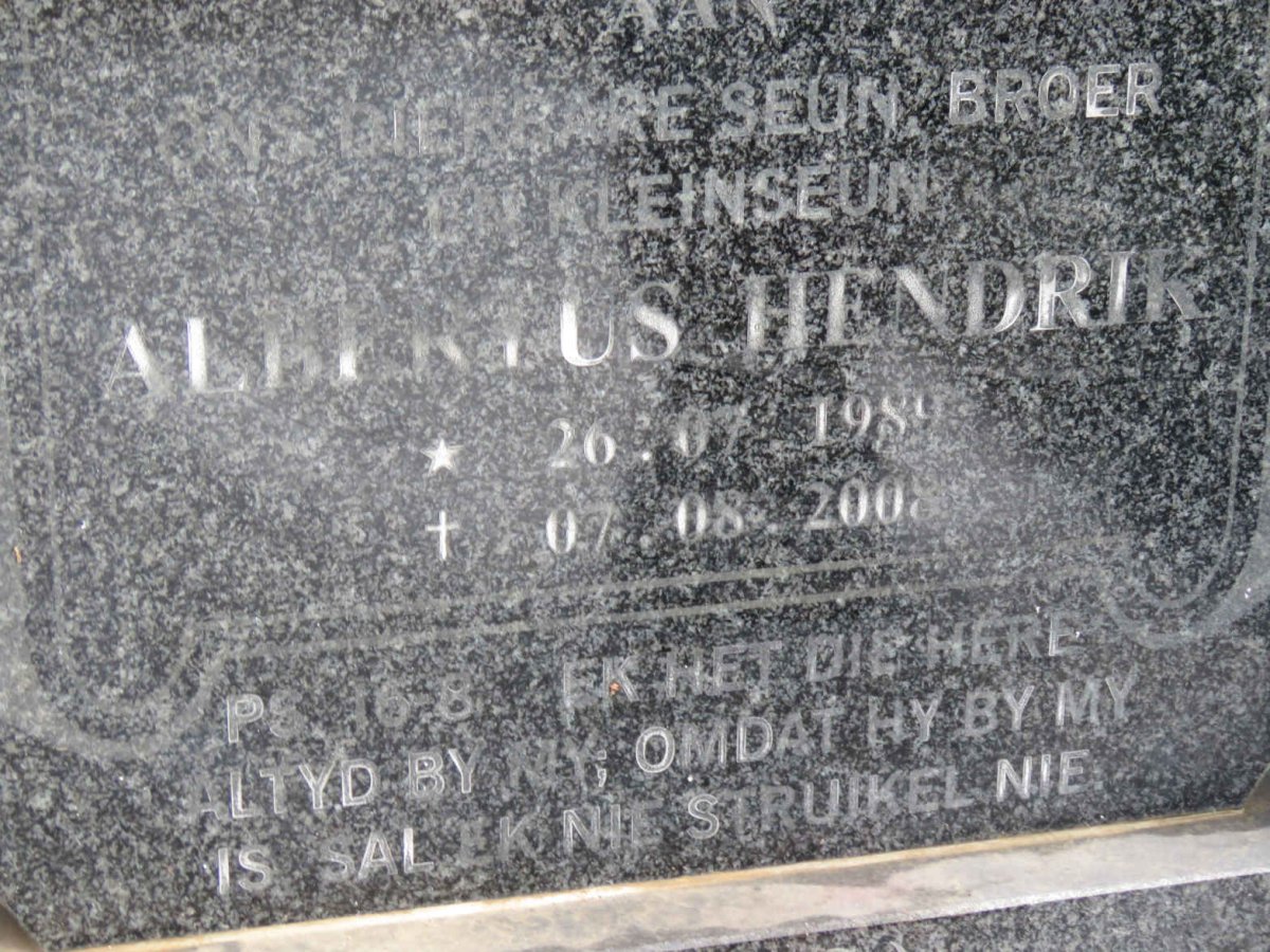 WET Albertus Hendrik, de 1989-2008