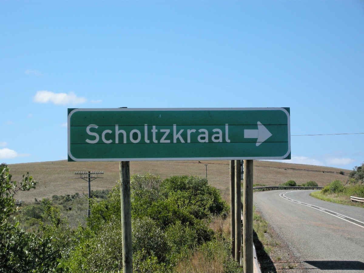 1. Scholtzkraal afdraaipad net noord van Albertinia