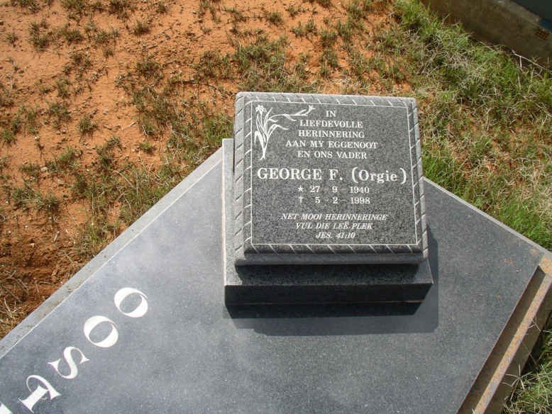 OOSTHUIZEN George F. 1940-1998