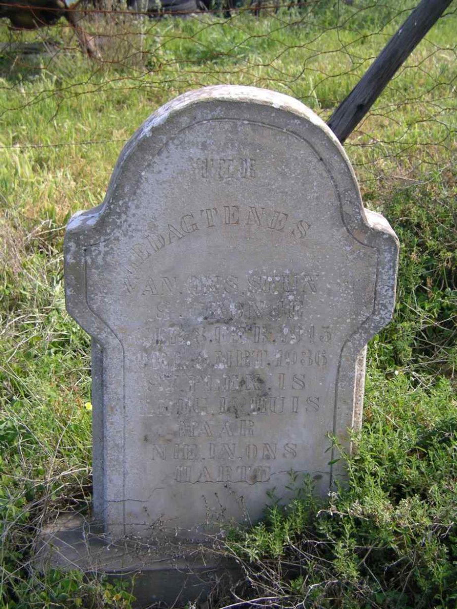 CRONJE ? 1815-1936