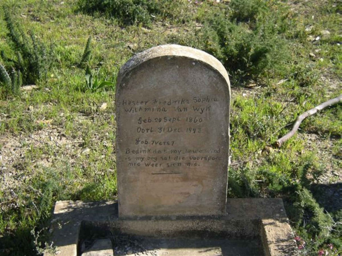 WYK Hester Fredrika Sophia Wilhmina, van 1860-1943