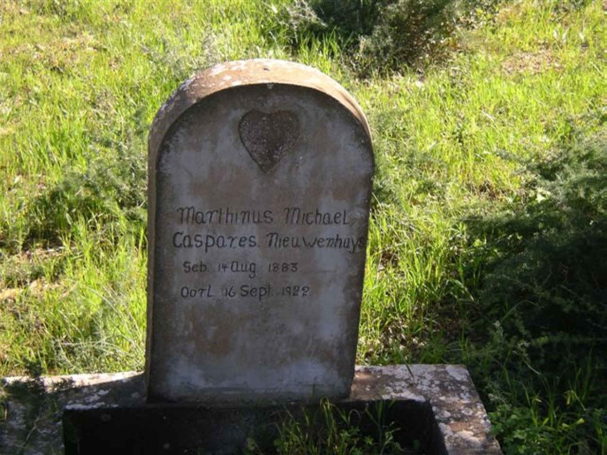 NIEUWENHUYS Marthinus Michael Casparus 1883-1922