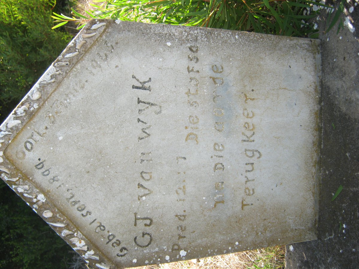 WYK G.J., van 1899-1963