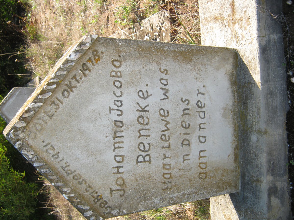 BENEKE Johanna Jacoba 1921-1978