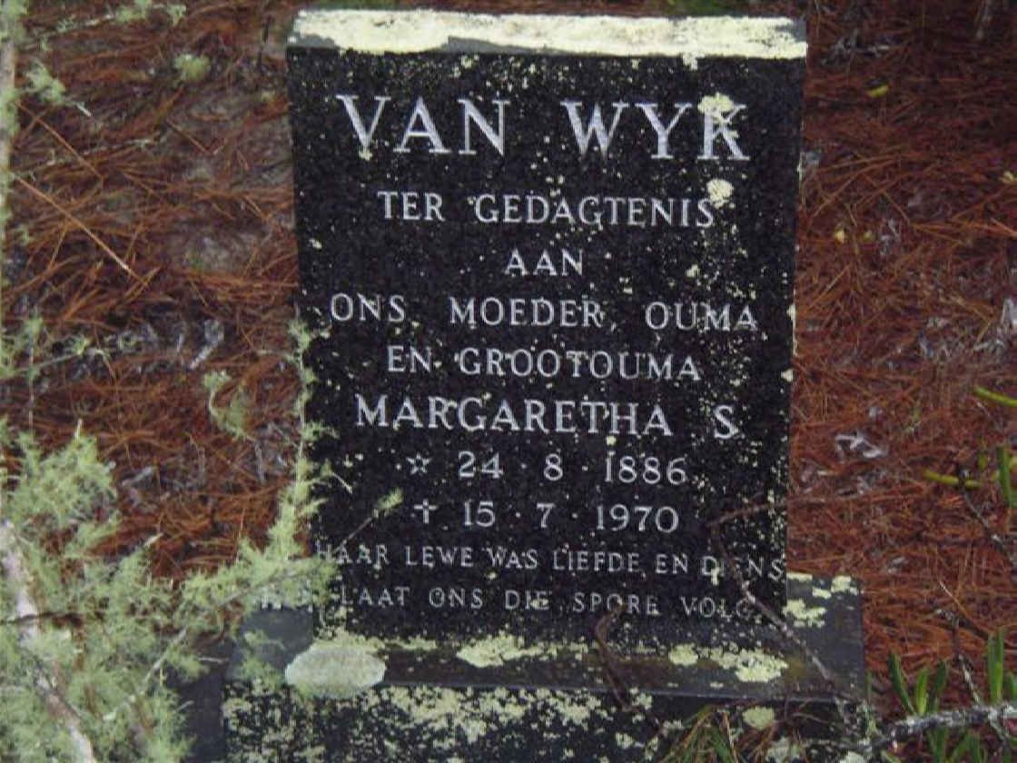 WYK Margaretha S., van 1886-1970