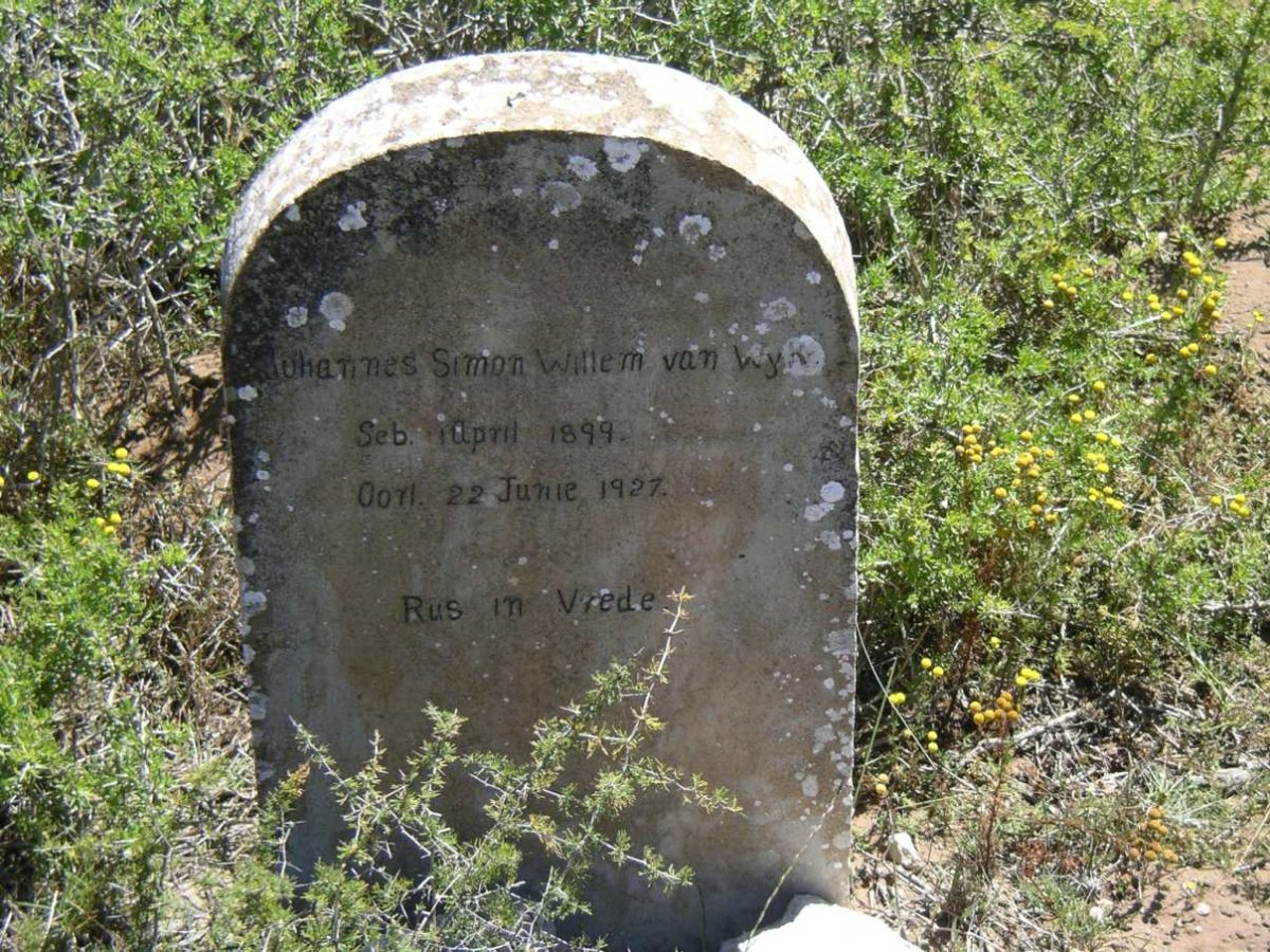 WYK Johannes Simon Willem, van 1899-1927