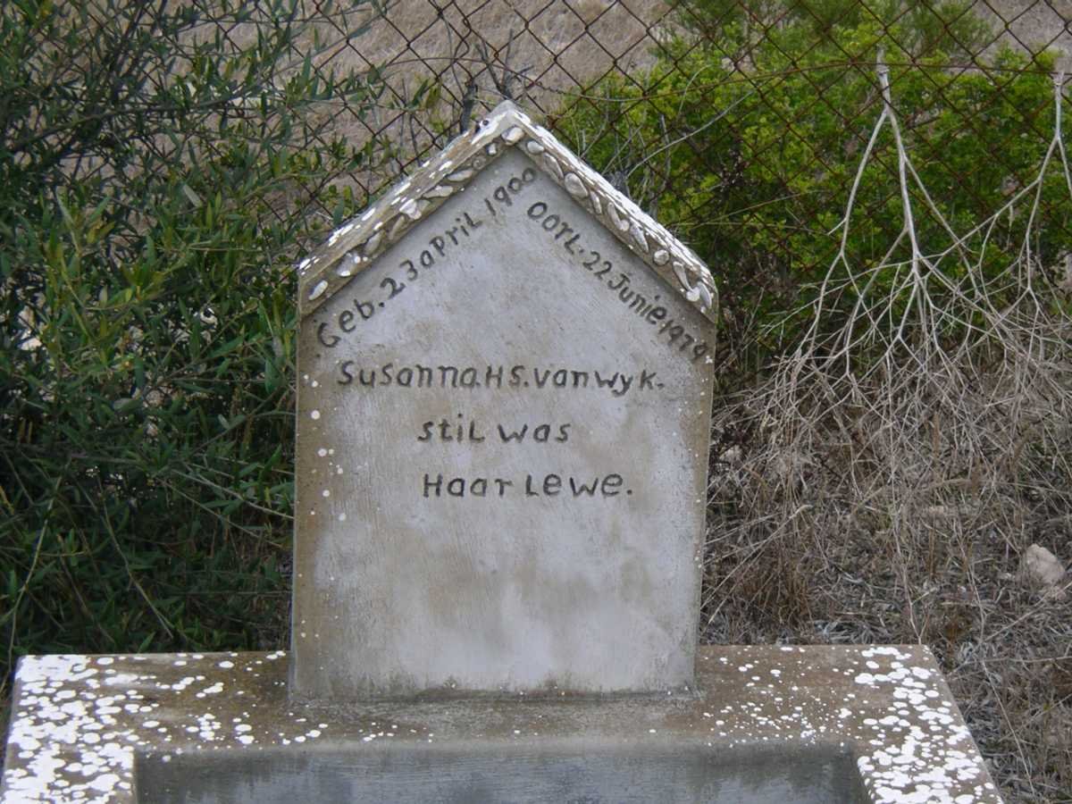 WYK Susanna H.S., van 1900-1979