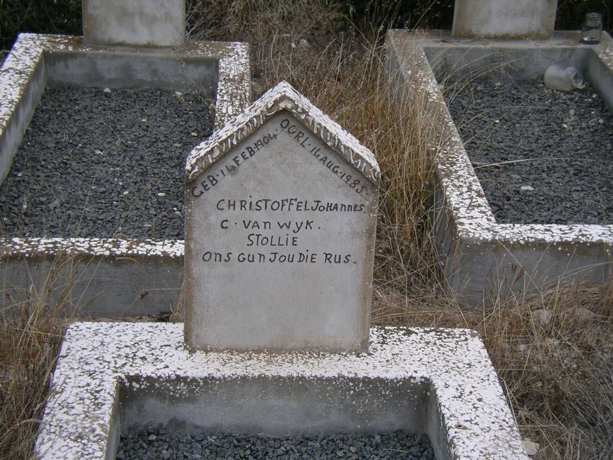WYK Christoffel Johannes C., van 1904-1985