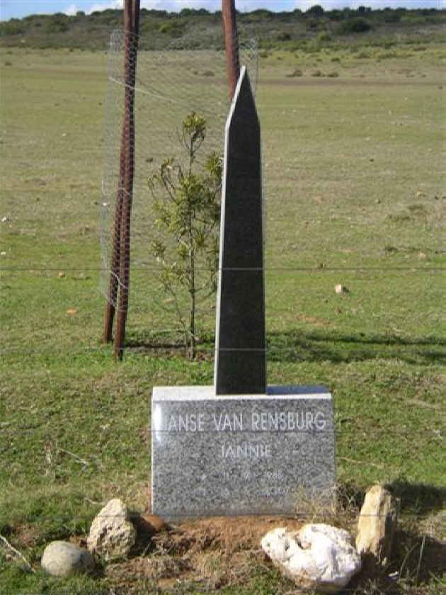 RENSBURG Jannie, Janse van 19??-2007