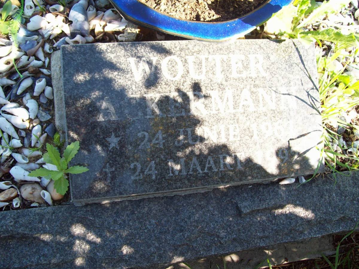 ACKERMANN Wouter 1961-1997