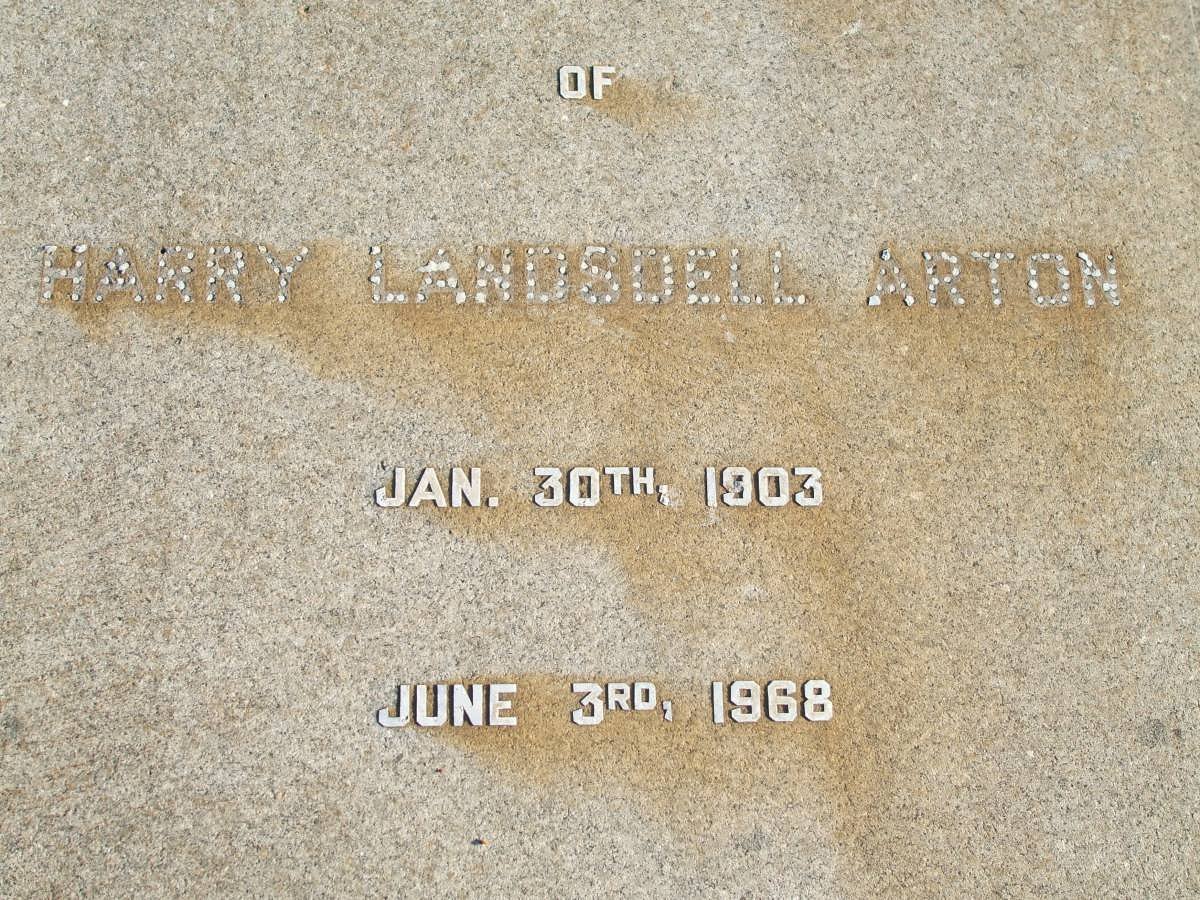 ARTON Harry Landsdell 1903-1968