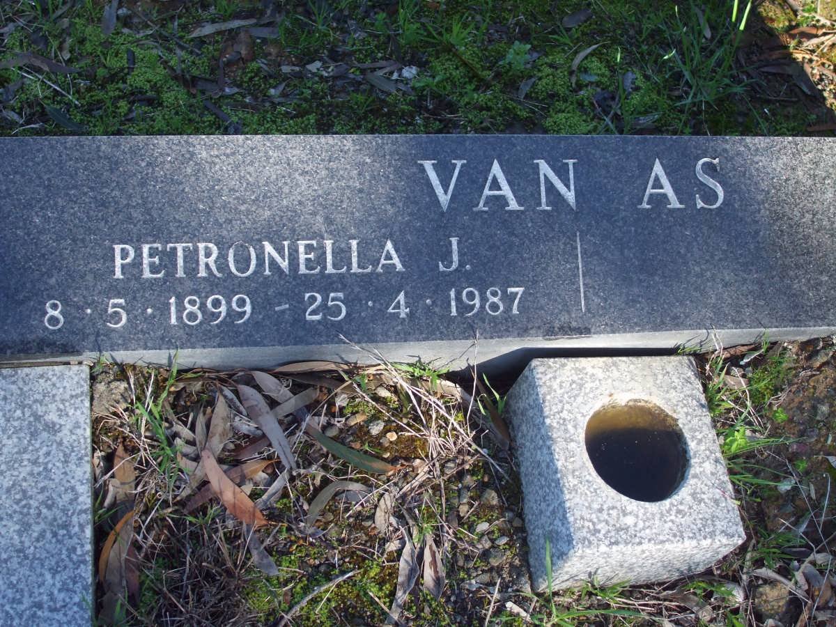 AS Petronella J., van 1899-1987