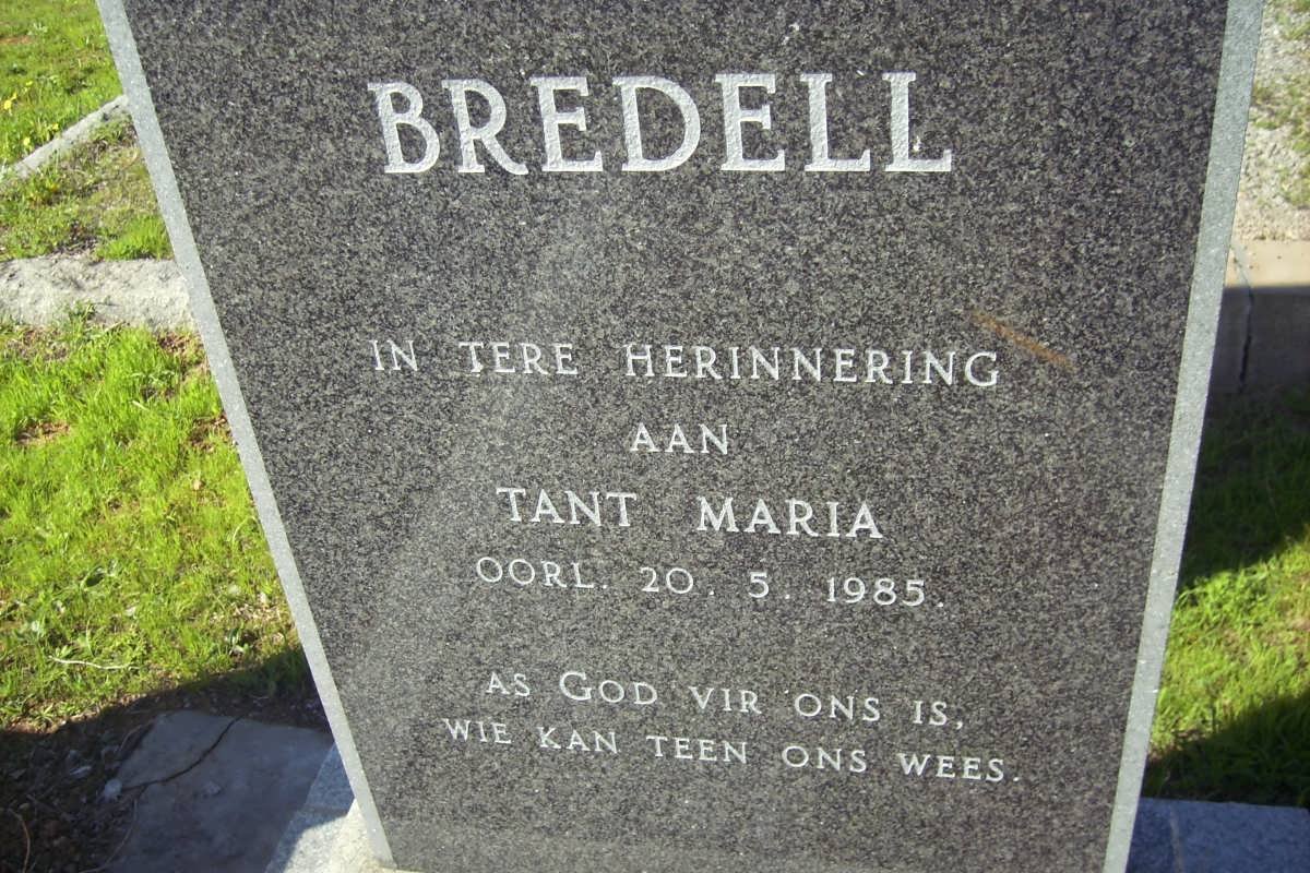 BREDELL Maria -1985