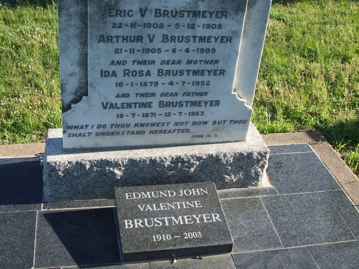BRUSTMEYER Valentine 1871-1953 &amp;  Ida Rosa 1879-1952