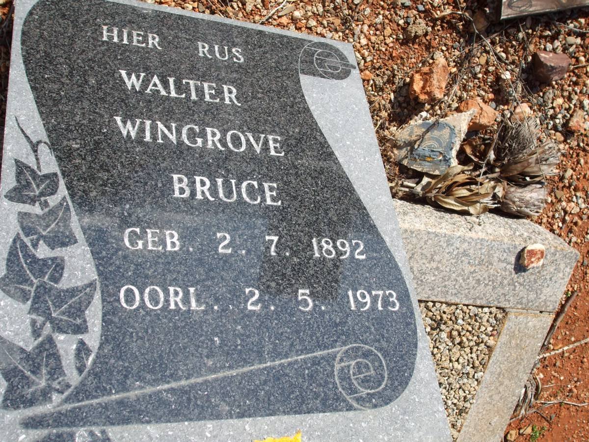 BRUCE Walter Wingrove 1892-1973