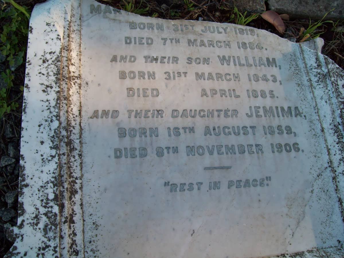 BRITTAIN William ? ??-1884 ::  ? Mary 1819-1884 :: BRITTAIN William 1843-1885 :: BRITTAIN  Jemima 1859-1906