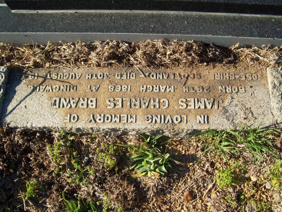 BRAND James Charles 1868-1945