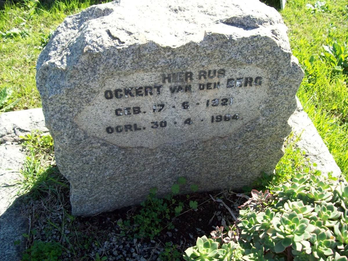 BERG Ockert, van den 1921-1964