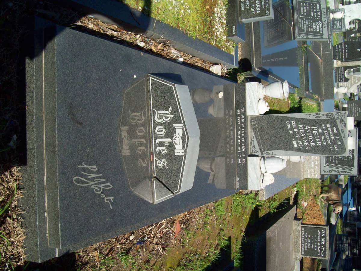 BOTES Pieter Antonie Johannes 1936-1991
