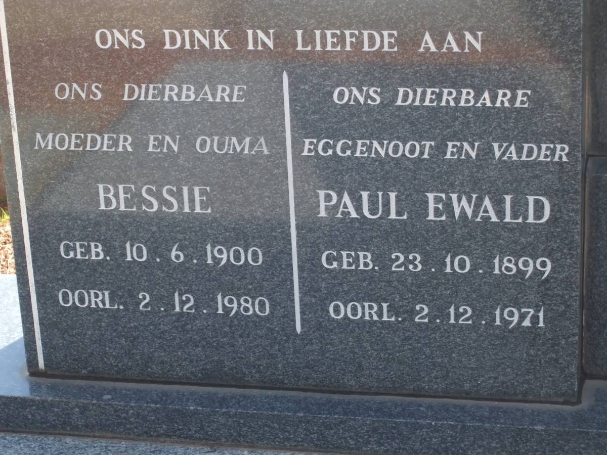 BIESENBACH Paul Ewald 1899-1971 &amp; Bessie 1900-1980