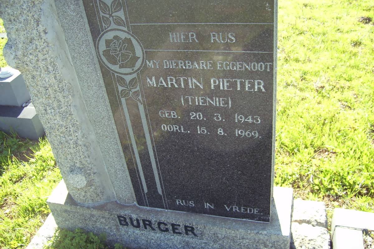 BURGER Martin Pieter 1943-1969