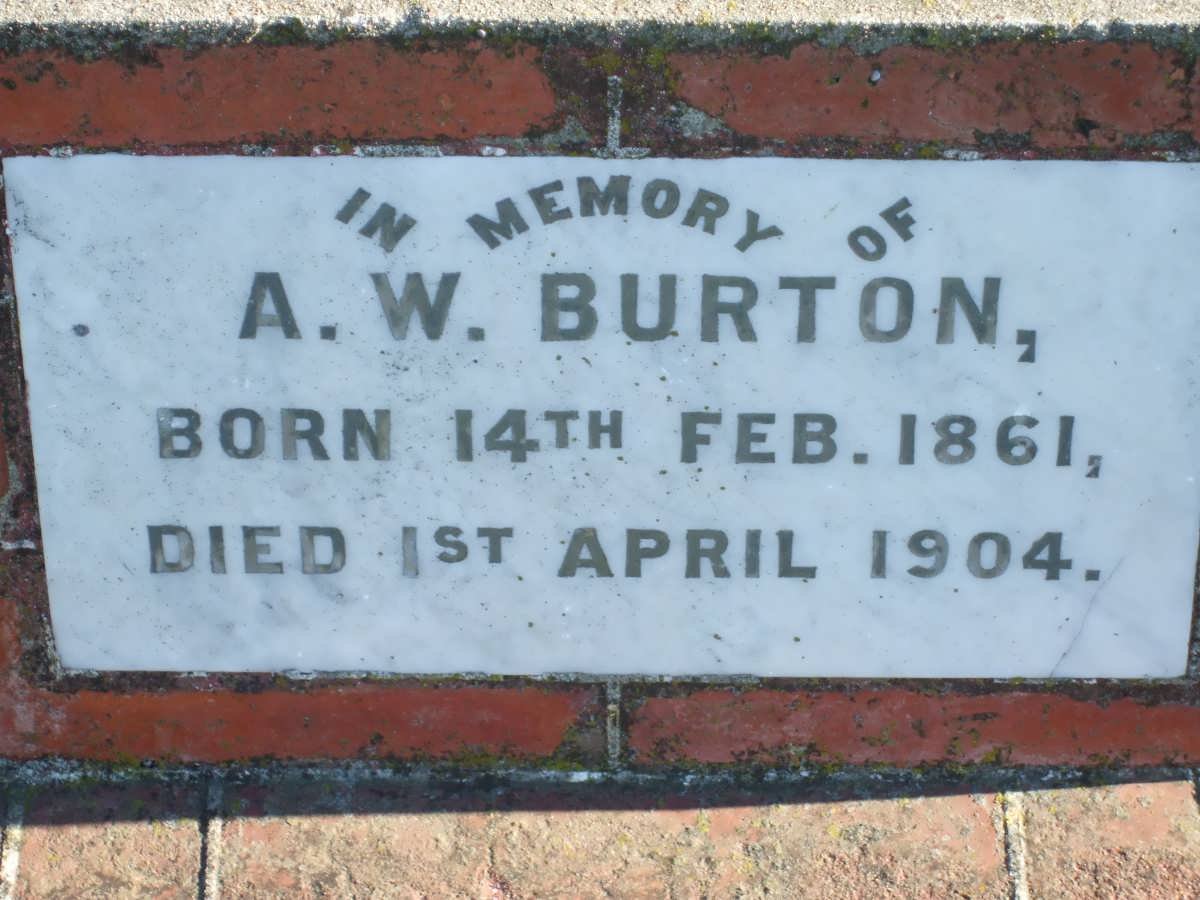 BURTON A.W. 1861-1904