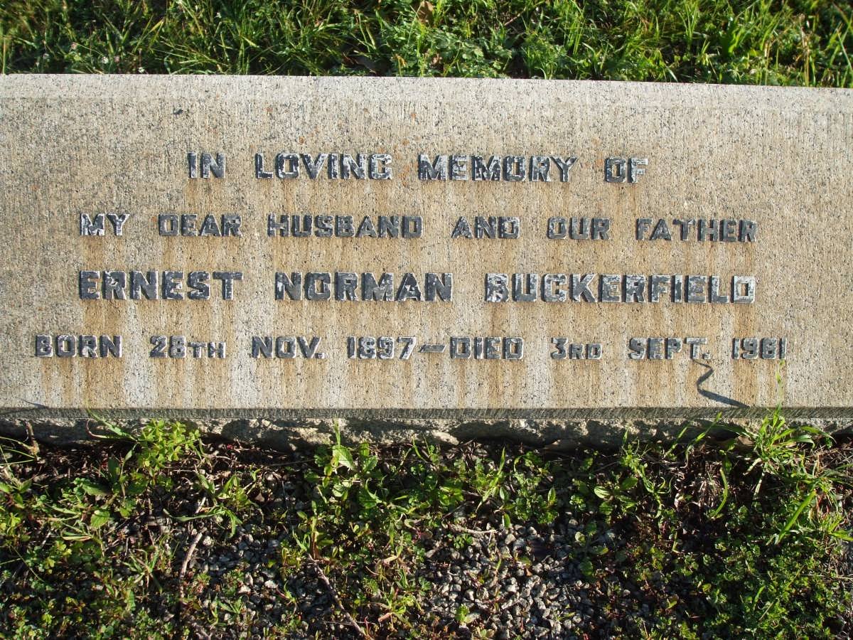BUCKERFIELD Ernest Norman 1897-1961