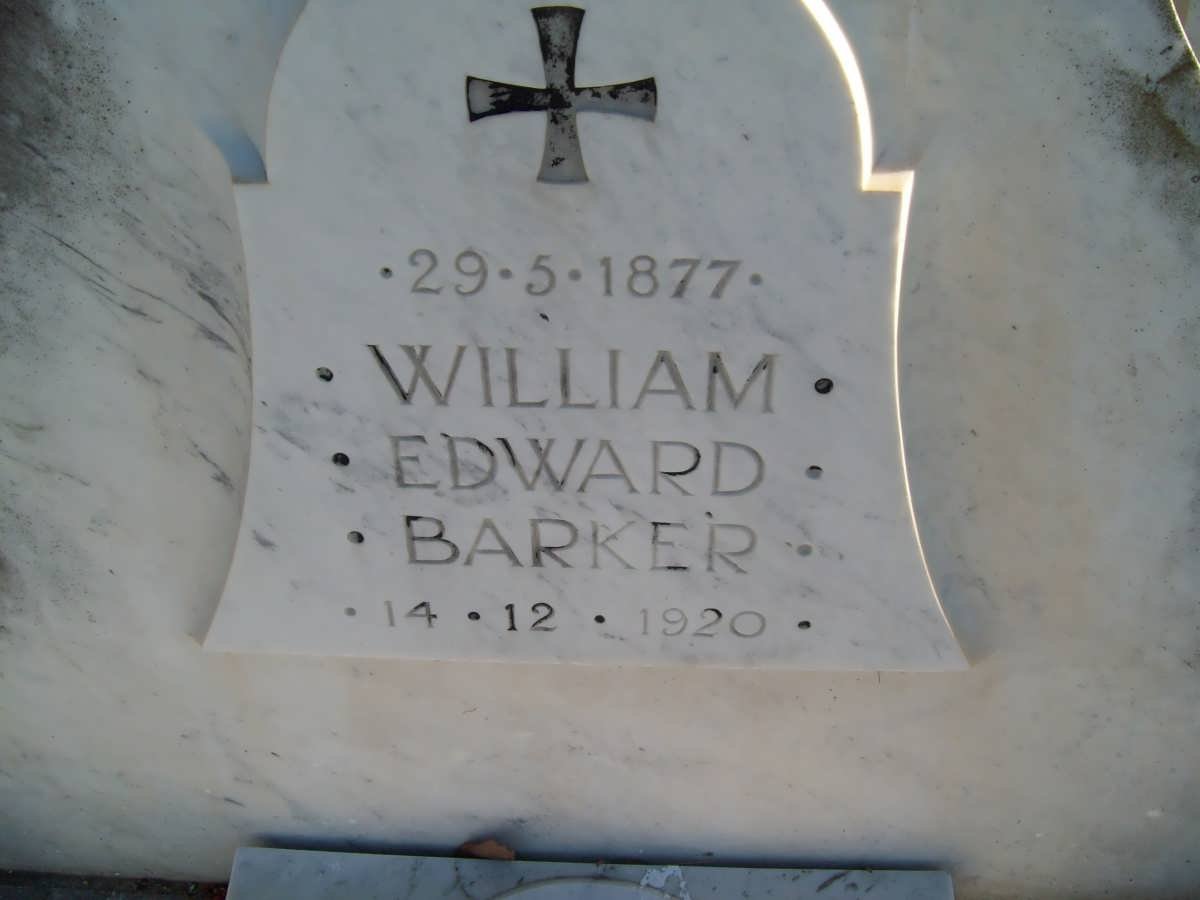 BARKER William Edward 1877-1920