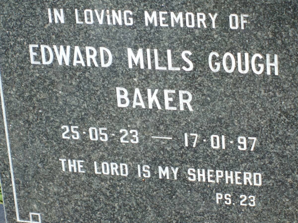 BAKER Edward Mills Gough 1923-1997