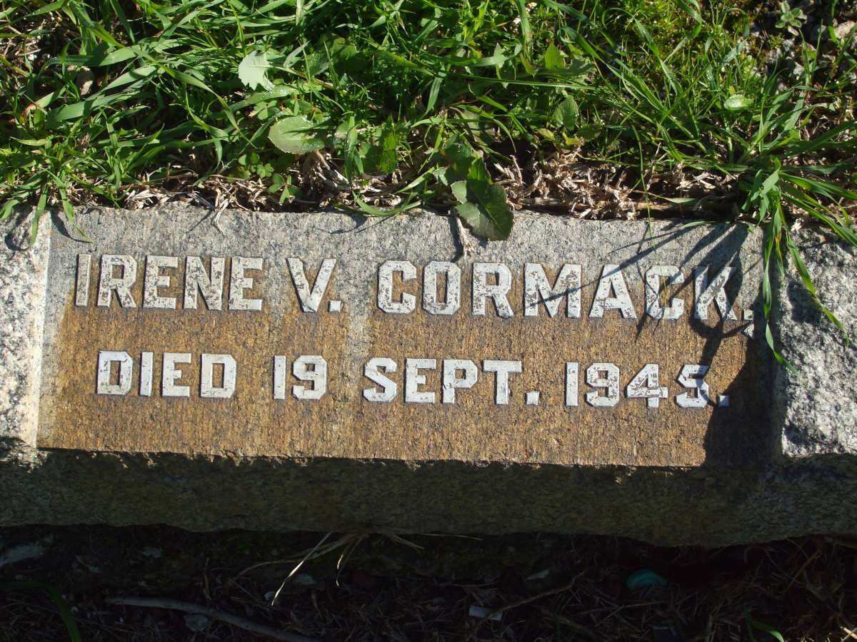 CORMACK Irene V. -1945