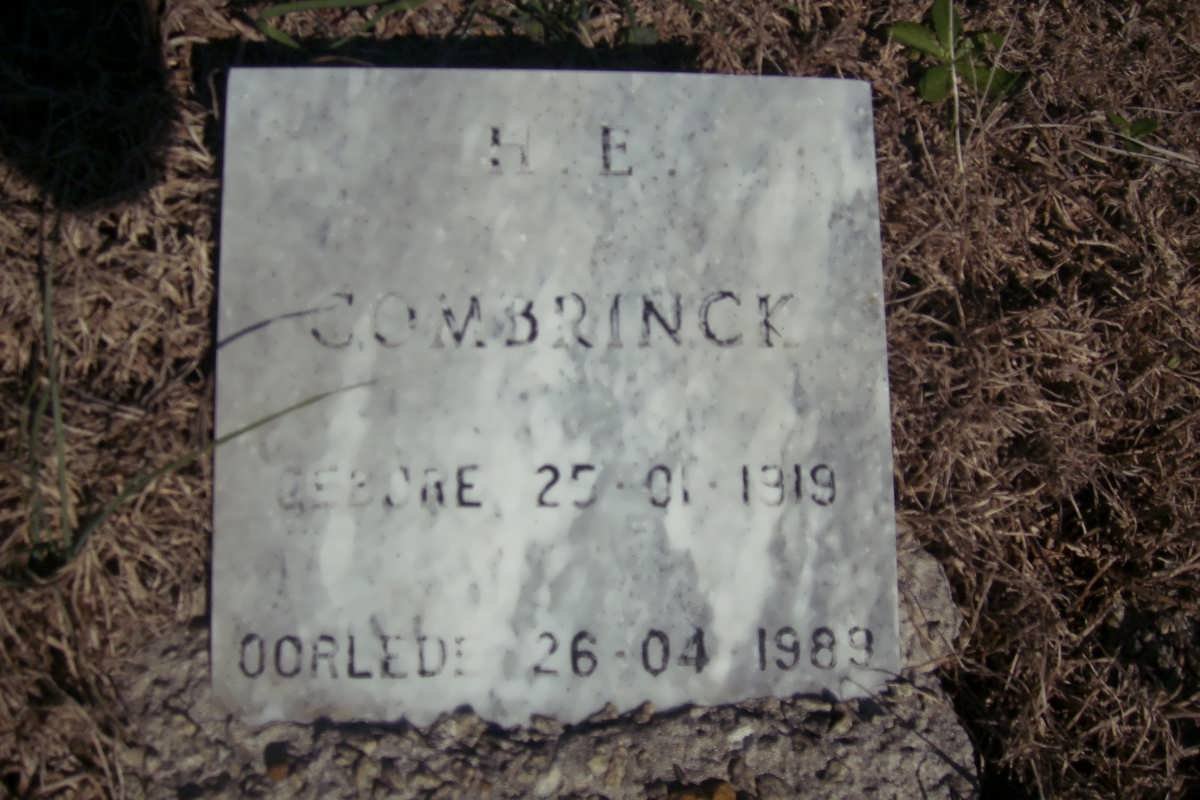 COMBRINCK H.E. 1919-1989
