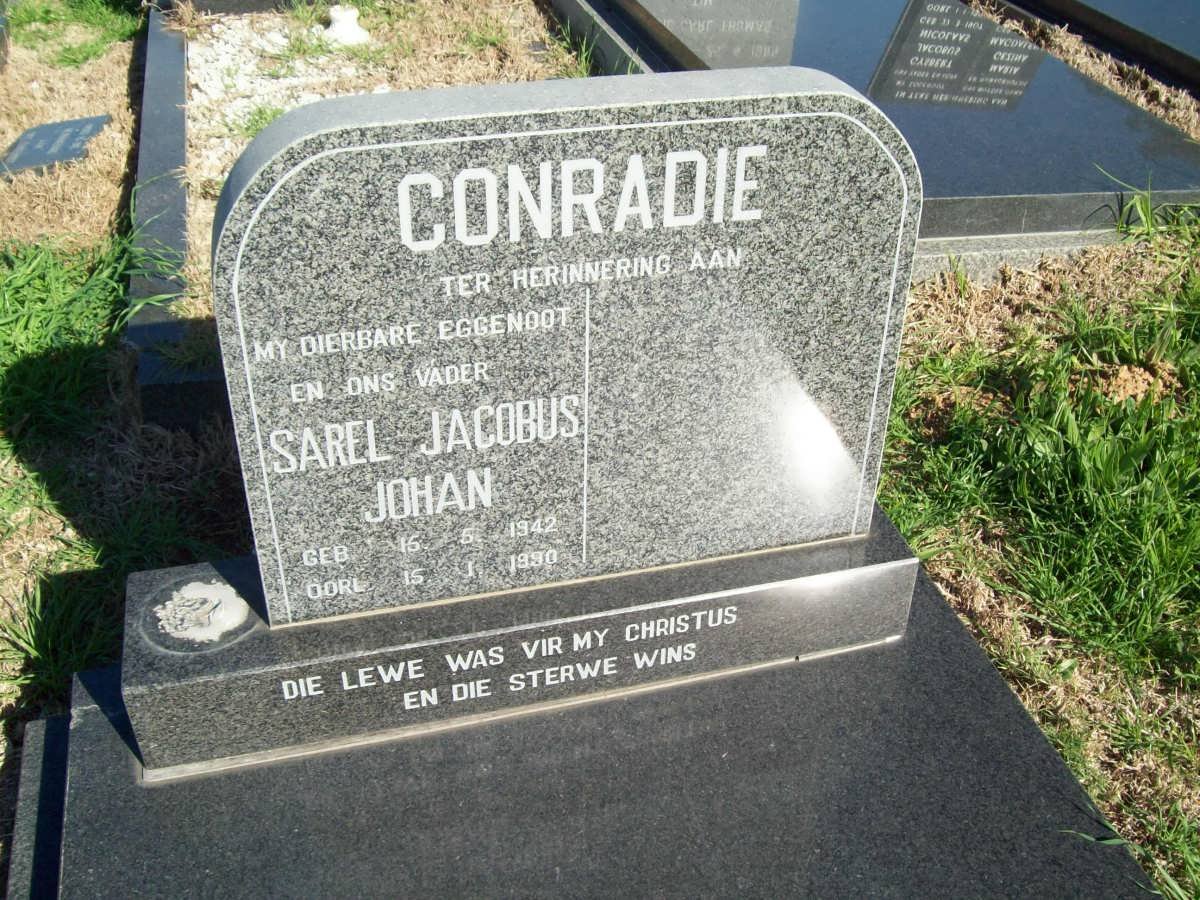 CONRADIE Sarel Jacobus Johan 1942-1990