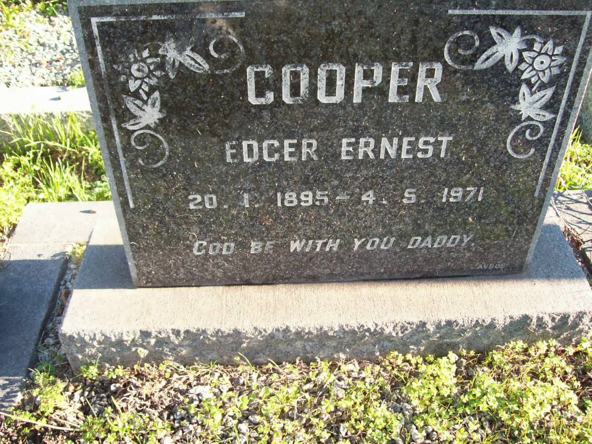 COOPER Edger Ernest 1895-1971