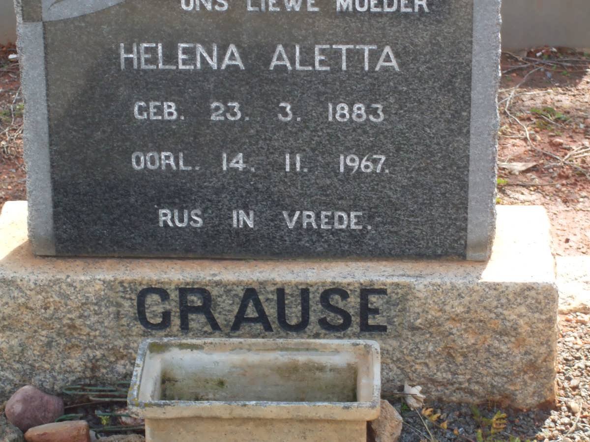 CRAUSE Helena Aletta 1883-1967