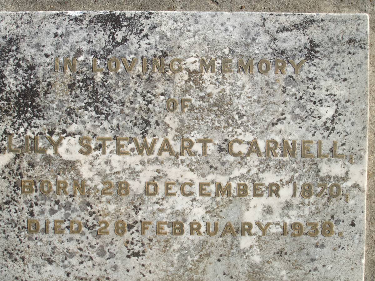 CARNELL Lily Stewart 1870-1938