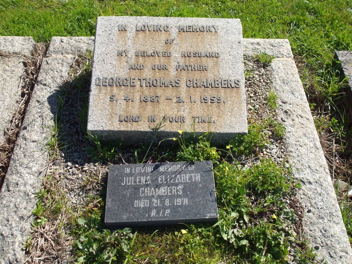 CHAMBERS George Thomas 1887-1959 :: CHAMBERS Julena Elizabeth -1971