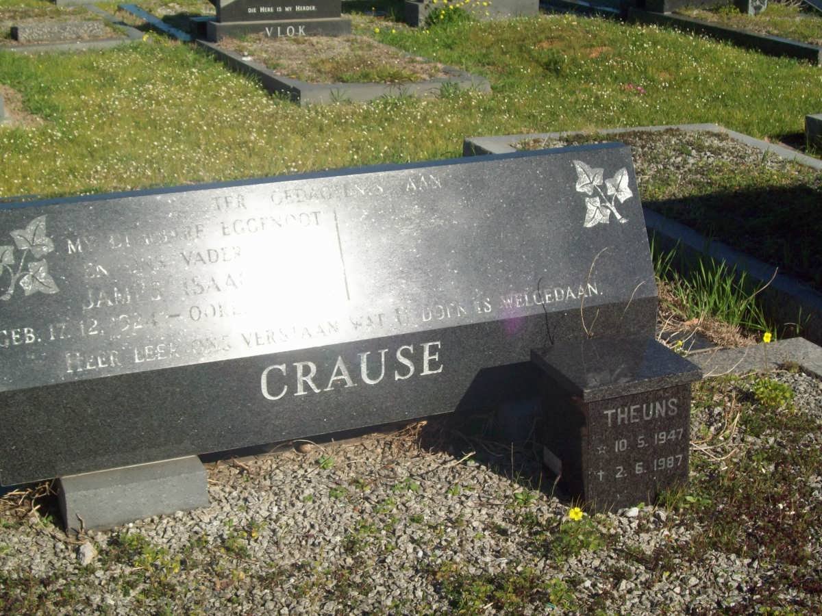 CRAUSE James Isaac 1924-1978 :: CRAUSE Teuns 1947-1987