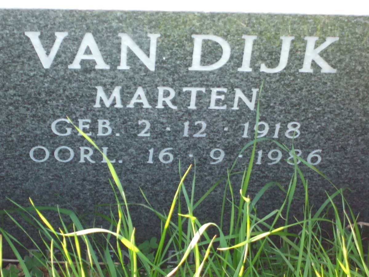 DIJK Marten, van 1918-1986