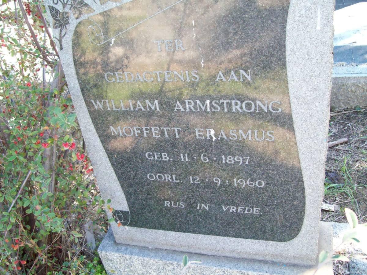 ERASMUS William Armstrong Moffett 1897-1960