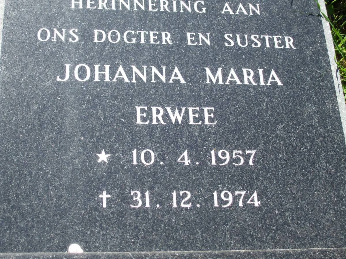 ERWEE Johanna Mria 1957-1974