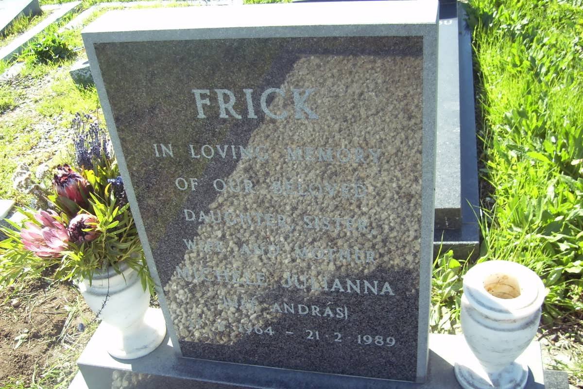FICK Michell Anna  nee ANDRAS 1964-1989
