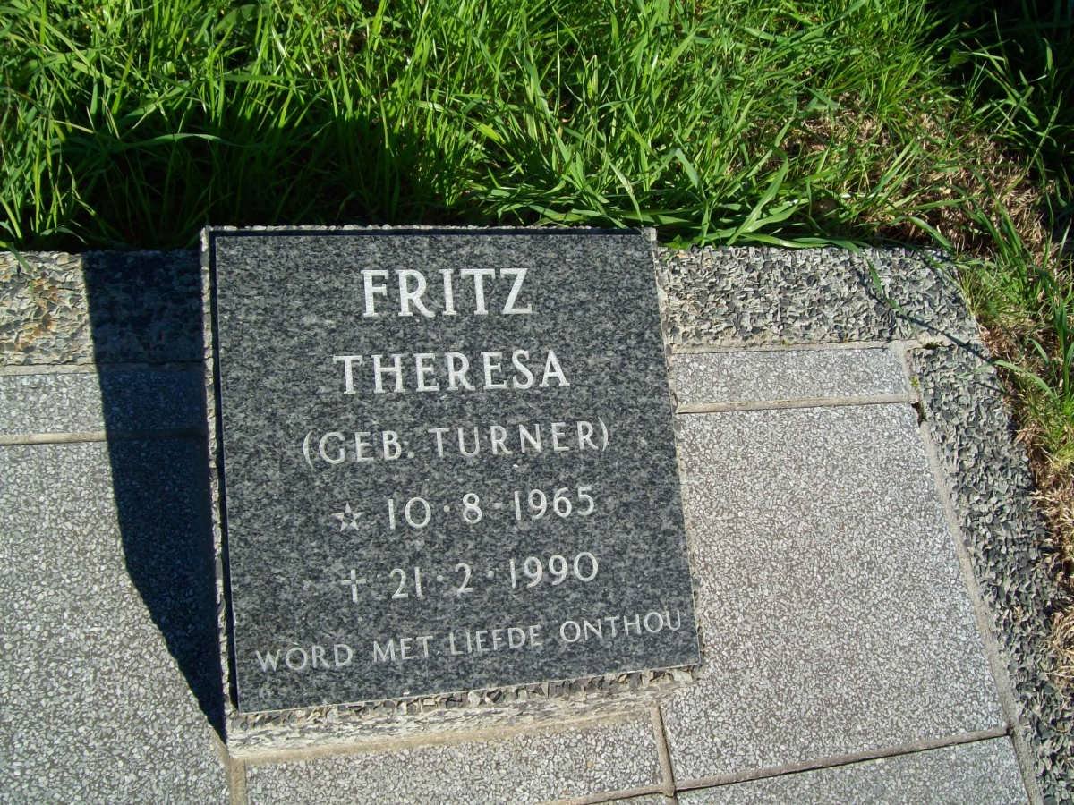 FRITZ Theresa nee TURNER 1965-1990