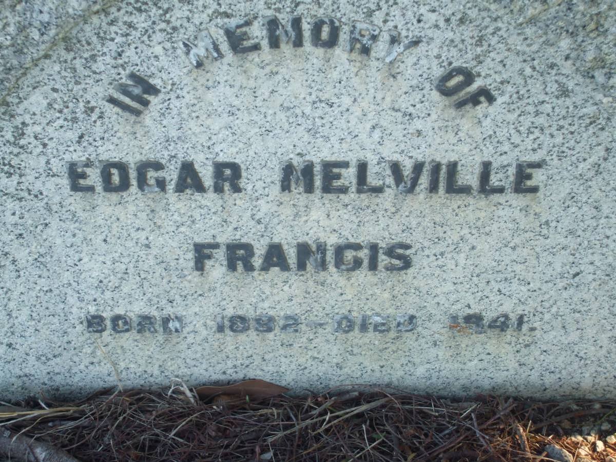 FRANCIS Edgar Melville 1882-1941