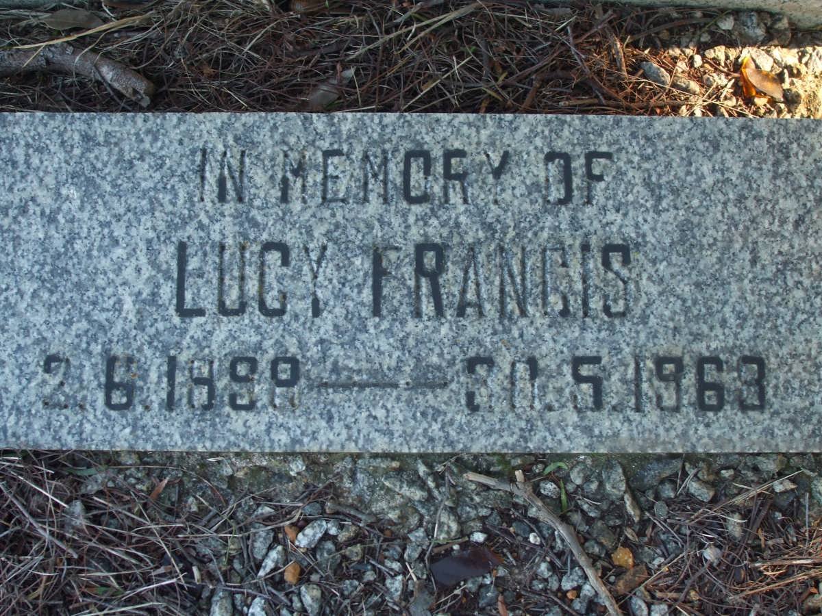 FRANCIS Lucy 1898-1963