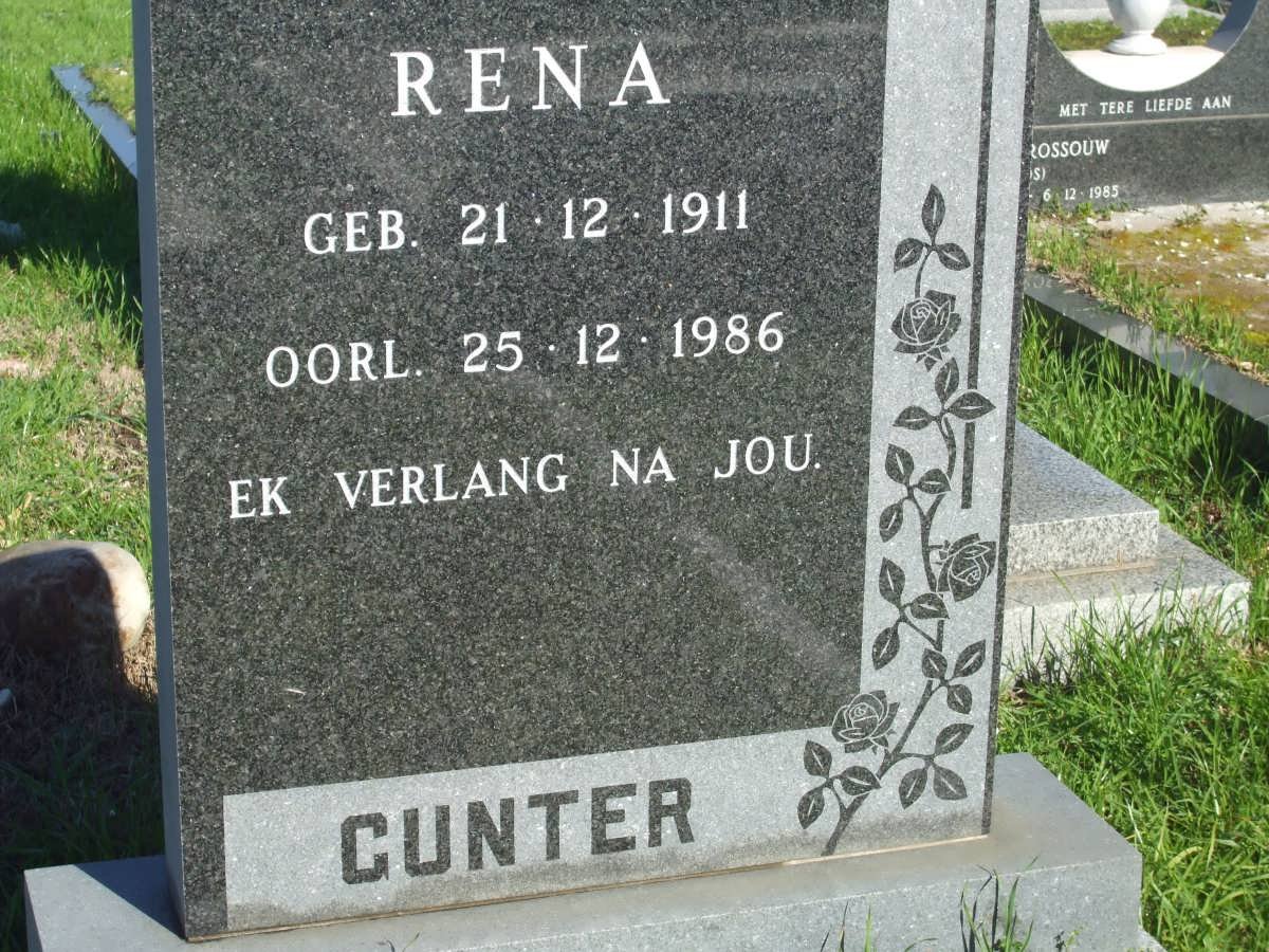 GUNTER Rena 1911-1986